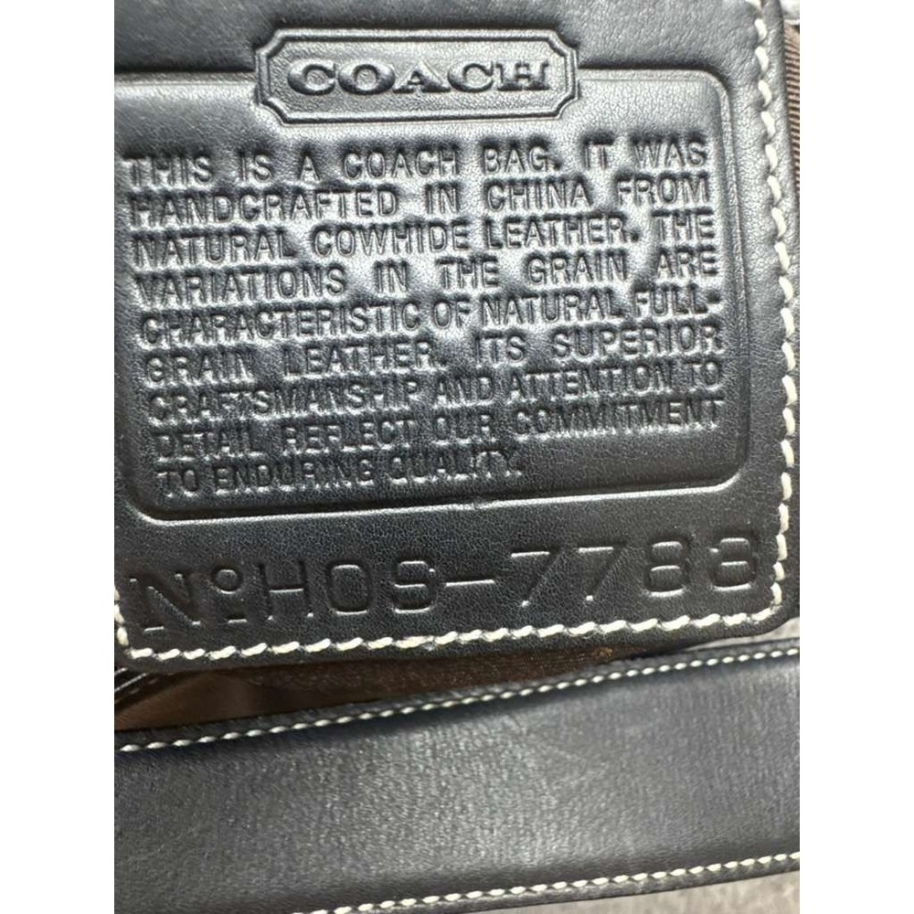 Vintage Coach Women s Hamptons Cowhide Leather Hobo Bag Black H0S-7783 - Picture 8 of 13
